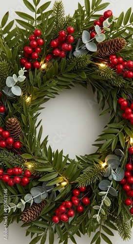 Emerald Embrace: Festive Twine & Twinkle