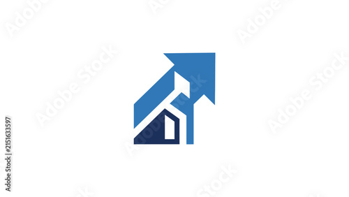 Abstract Real Estate Arrow Up Logo Design