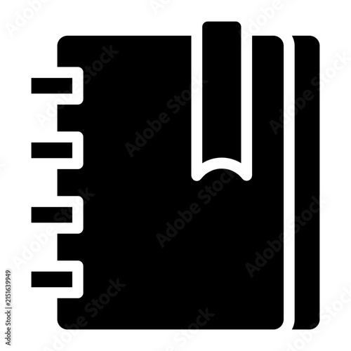Bookmark service icon glyph style vector illustration	
