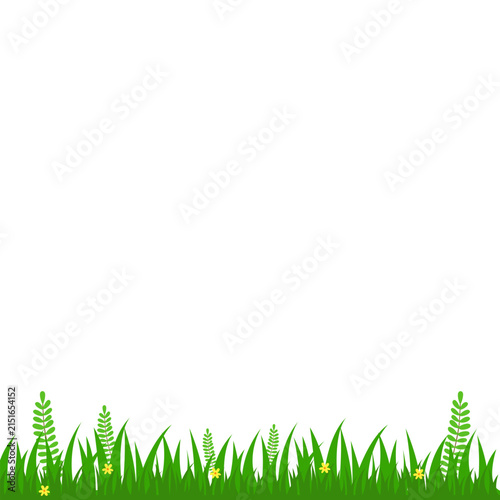 Illustration of a Patch of Green Grass