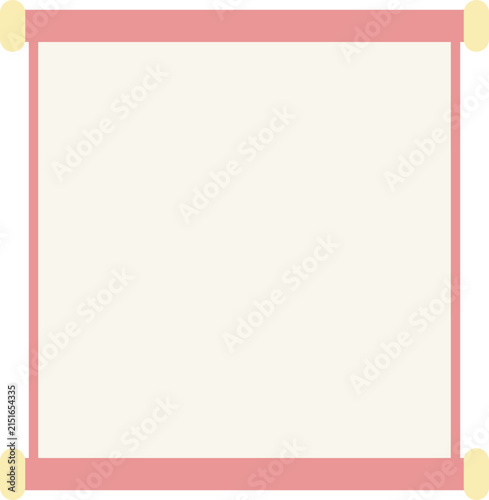 Blank Vertical Paper Banner Transparent PNG Hanging Notice Frame Clipart