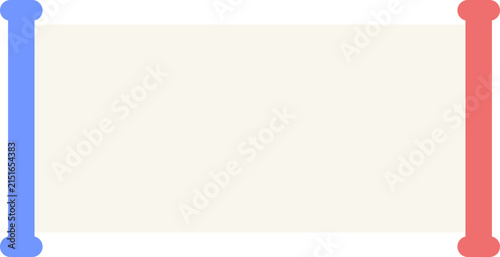 Blank Horizontal Paper Banner Transparent PNG Pastel Sign Frame Clipart