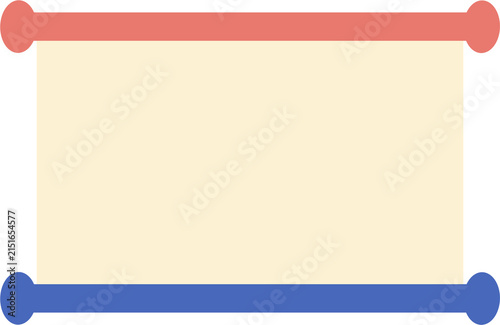 Blank Vertical Paper Banner Transparent PNG Hanging Notice Frame Clipart