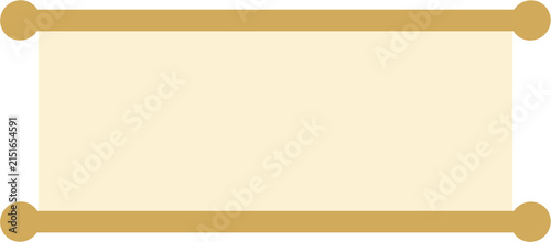 Blank Vertical Paper Banner Transparent PNG Hanging Notice Frame Clipart