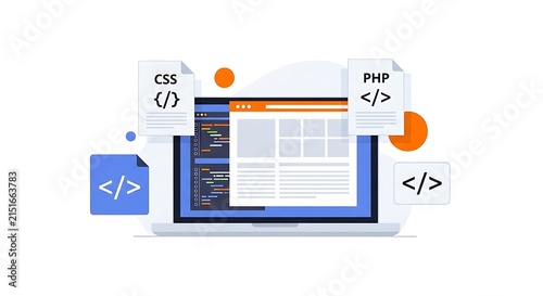 Secure user login illustration with hand clicking button on laptop screen showing successful authentication access