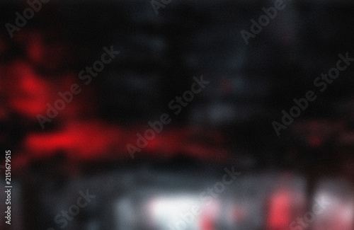 Close-up red neon sign in dark setting