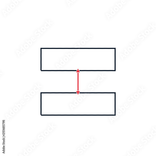 Bold line geometric server cloud synchronization data flow illustration