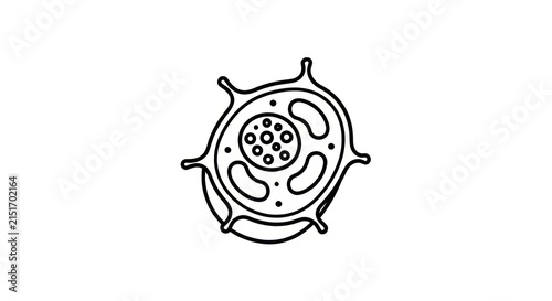 Photography Cell biology structure illustration.