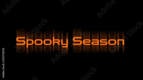 Spooky Season text animation