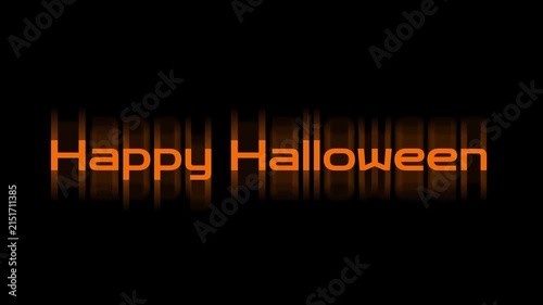 Happy Halloween text animation