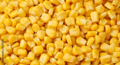 sweet fresh yellow corn kernels