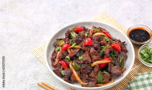 Mongolian Beef Chinese Food Meal
