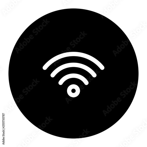 WiFi Signal Glyph Icon