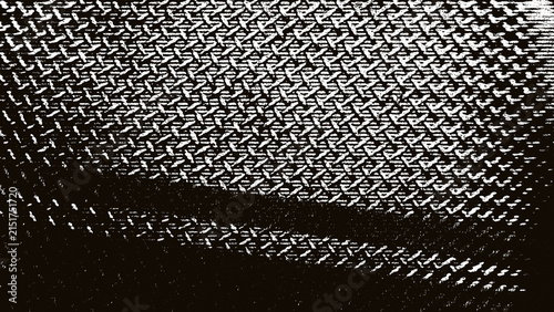 Abstract distressed mesh texture with irregular rugged detail on transparent background