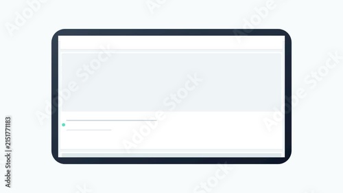 A Modern Digital Device Displaying Content in a Clean Interface on a White Background