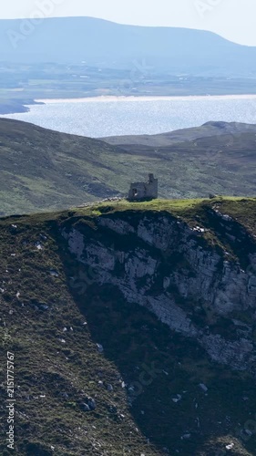 Aerial view of Horn Head in County Donegal, Ireland