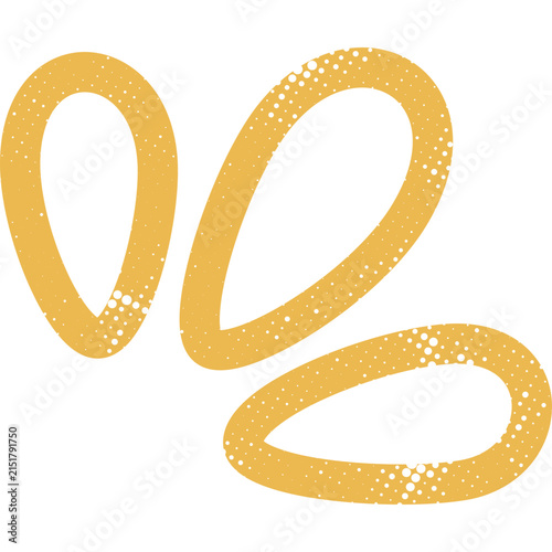 Yellow Halftone Abstract Graphic Elements