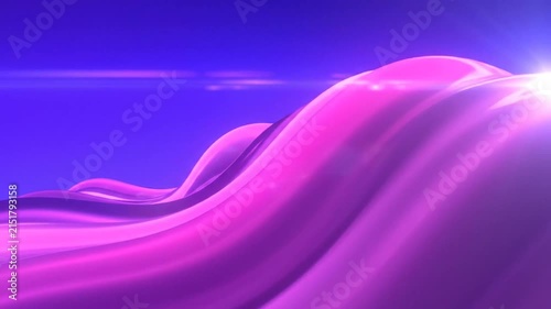 Smooth flowing abstract wave with vibrant purple and blue colors