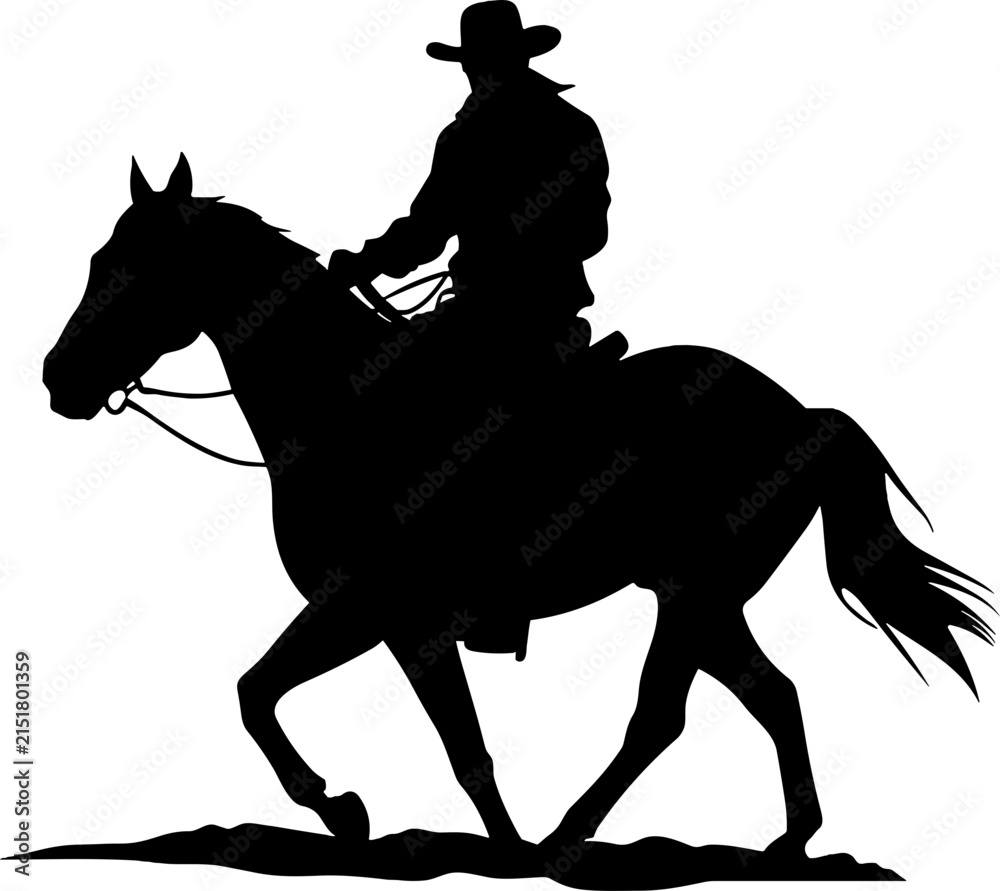 Naklejka premium Collection of classic cowboy and western themed icons isolated on transparent background.Collection of classic cowboy and western themed icons isolated on transparent background