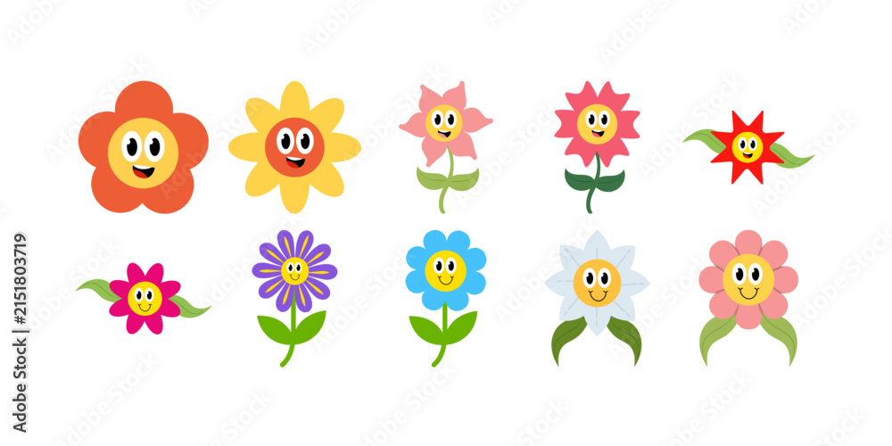 Obraz premium Happy Flower Sticker