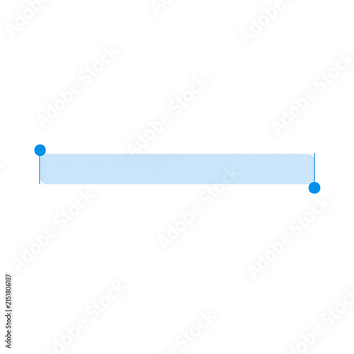 Retro Computer Interface Blue Text Selection Highlight Bar with Handle Dots UI Element – PNG Transparent