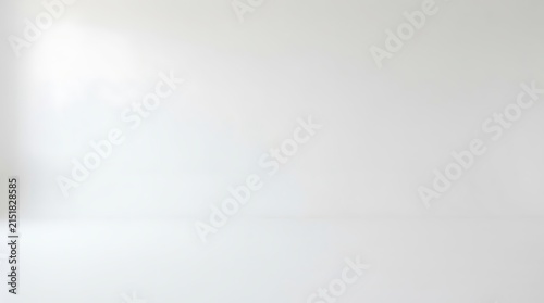 Minimalist seamless white studio wall backdrop for clean product photography and professional shoots