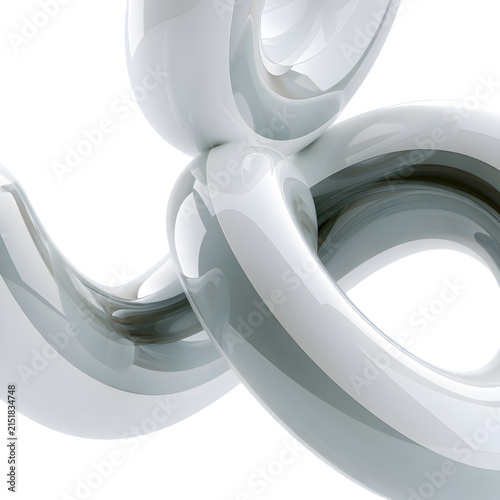 abstract 3d chrome