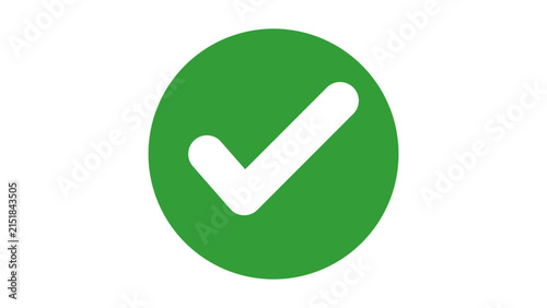 Green Circle With White Checkmark Icon