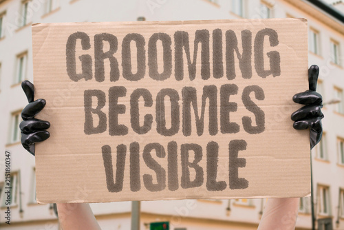Canvastavla "Grooming becomes visible" A personal choice becomes suddenly apparent in a professional setting
