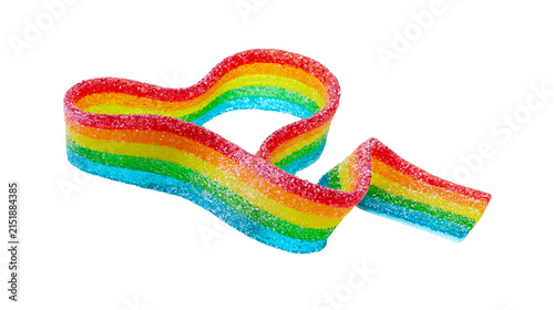 Quadro su tela Rainbow sour candy belt with sugar coating