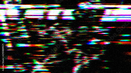 Screen glitch visual, VHS style digital noise background illustration