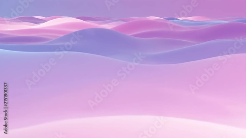 Minimalist pastel waves abstract landscape background.