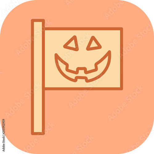 Halloween Banner Vector Icon