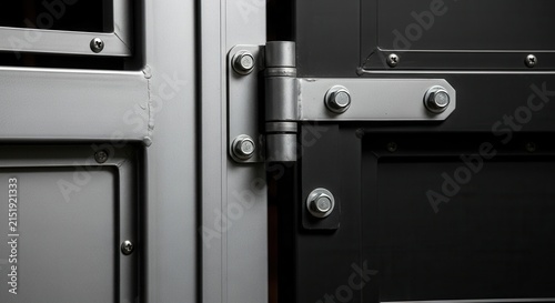 Heavy Duty Industrial Door Hinge Mechanism Detail