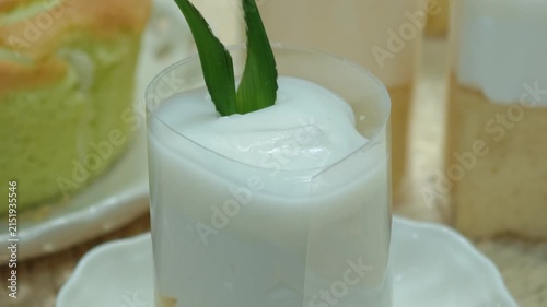 Bite-Sized Young Coconut Cream Cake