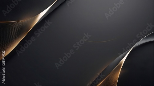 Dark Charcoal Gold Luxury Corporate Gradient Background