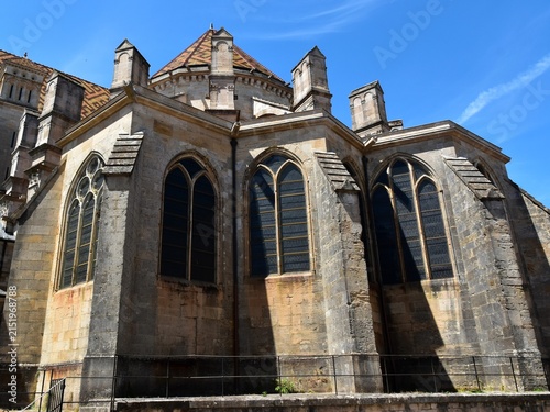 L’abside de la cathédrale Saint-Mammès de Langres en Haute-Marne