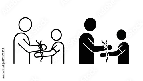 Raksha Bandhan Thread Tying Ceremony Icon Set