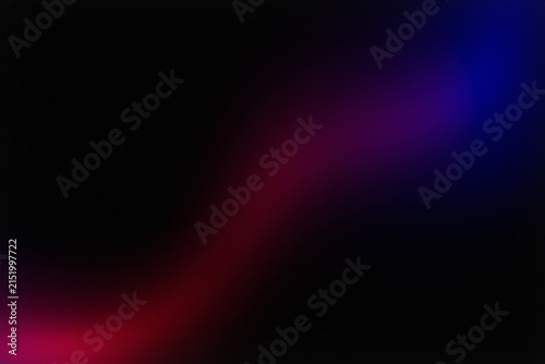 Abstract neon light leak on black background, vibrant purple and red lens flare, cinematic glowing light overlay for creative design