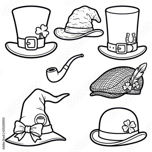 Collection of St Patrick's Day hats and accessories
