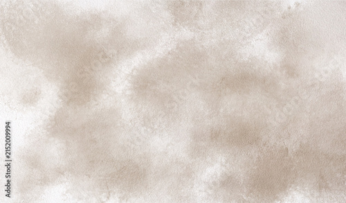 Beige watercolor texture abstract background paper wash neutral soft cloud pattern