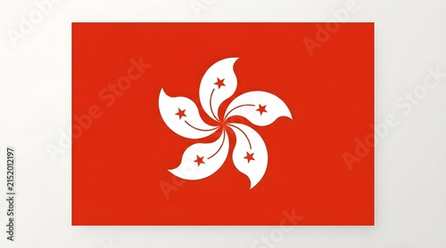 The flag of hong kong a special administrative region of china symbolizes its unique identity