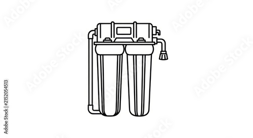 Water filter system for home use.
