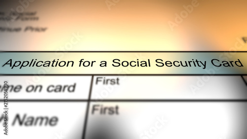 Application for Generic Social Security Form