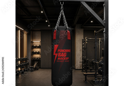 Punching Bag Mockup for Product Launch and Marketing Presentation