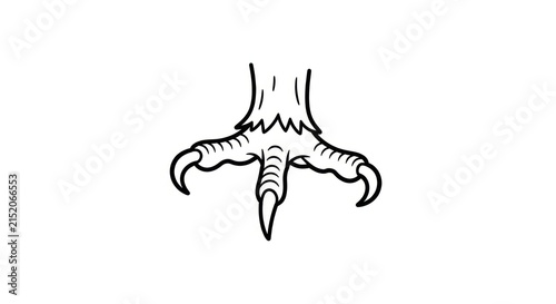 Fotografie Detailed illustration of animal horns.