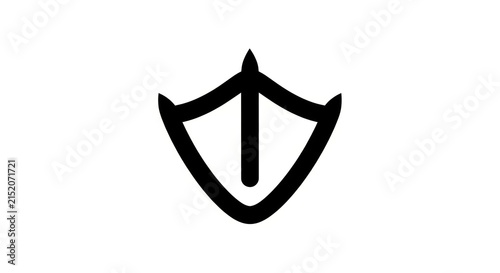 Fotografía Shield logo protection security symbol.