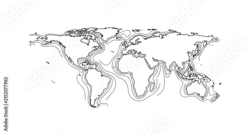 World map in black and white.