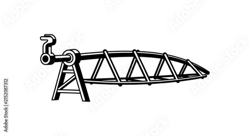Принти на полотні Crane Machine Construction Equipment Industrial.
