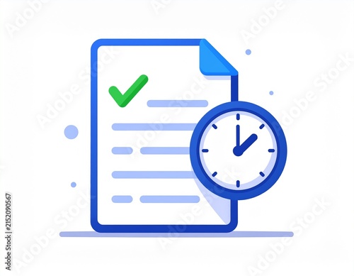Approval Pending Document Flat Business Icon